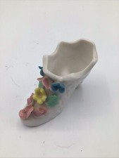 Porcelain Vintage Victorian Shoe With Flowers