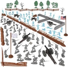 BMC CTS Civil War Battle of Picketts Charge - 101pc Blue  Gray Plastic Army ...