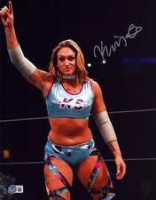 Kris Statlander Signed 11x14 Photo BAS COA WWE AEW ROH CZW Picture Autograph 941