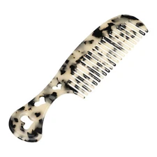 VOCOSTE 1 Pcs Women Heart Style Handheld Wide Tooth Comb for Curly Thick Hair