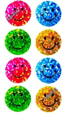Mini Smiley Star Stickers - 605 Stickers Per Pack
