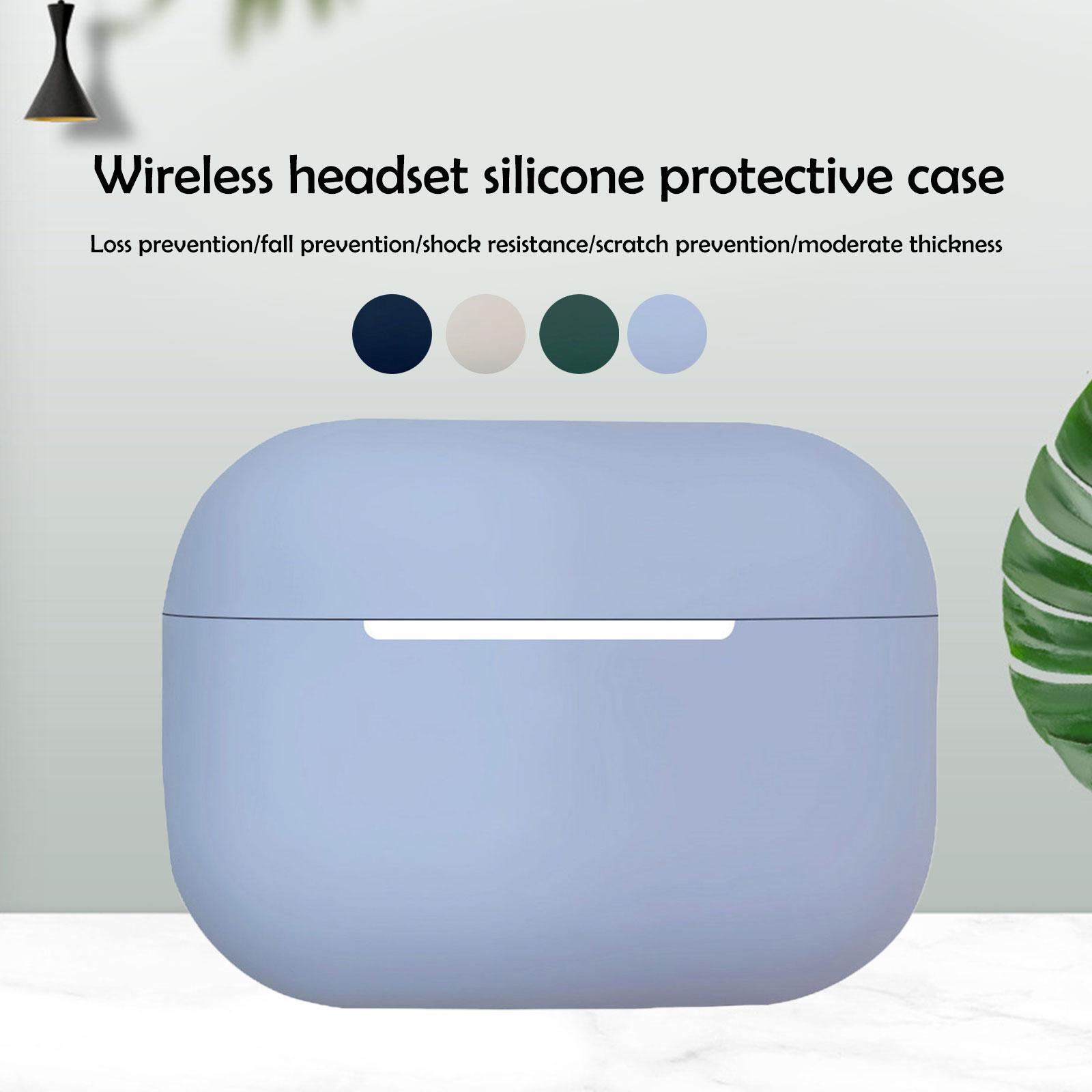 Soft Silicone Protective Case for Apple AirPods Pro 2 in 4 Colors V1Z2  -image