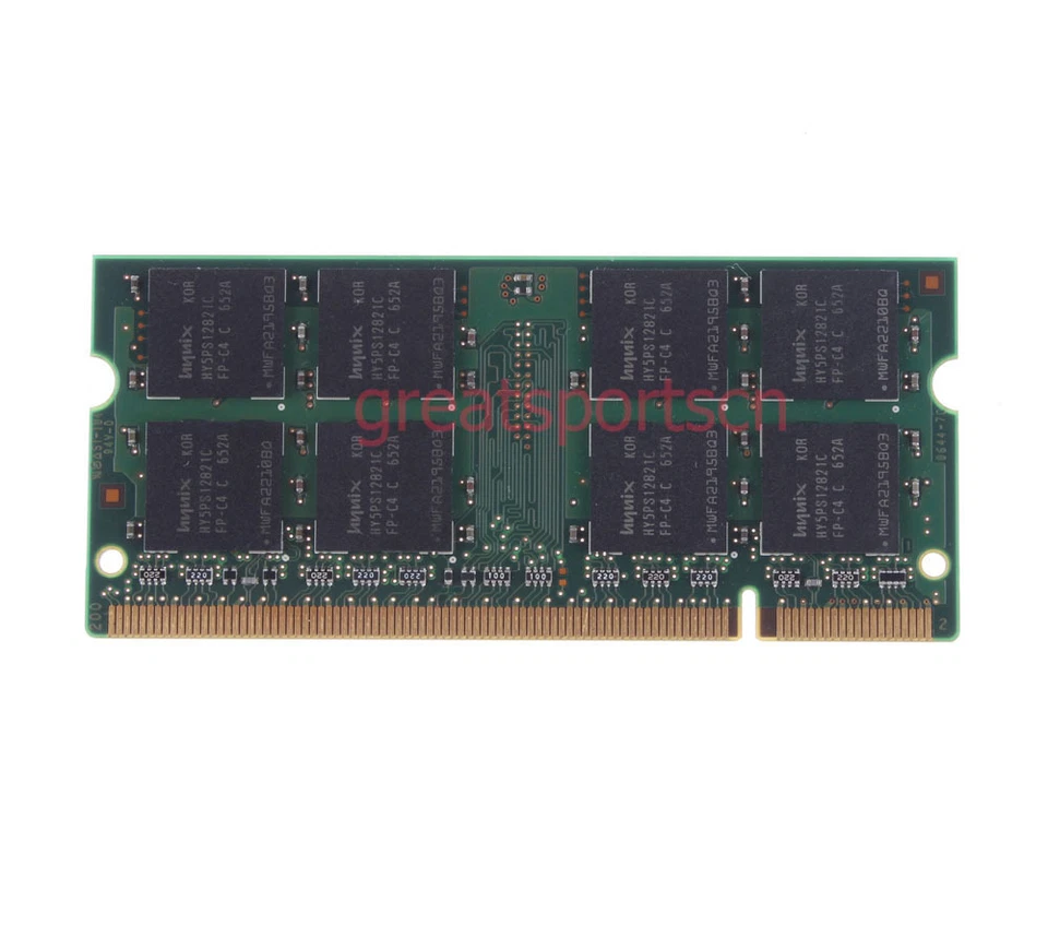 Hynix PC2-4200 2GB 2X 1GB 2RX8 DDR2 533Mhz 200pin NON-ECC SODIMM Laptop Memory - Image 4 of 4