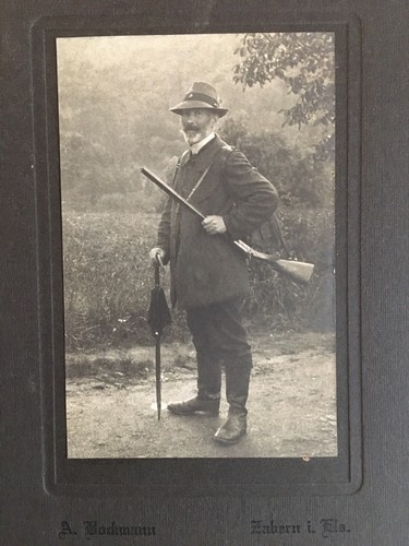 lot 3 ancienne photo portrait chasse et pêche c.1930 - Imagen 4 de 5