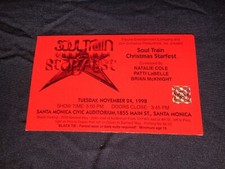 Soul Train Christmas Star Fest 1998 VIP Tickets Natalie Cole, Patti Labelle