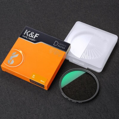 K&F Concept 55mm Zirkular Polarisator Filter mit 24 mehrschichtigen Grünbeschichtungen HD