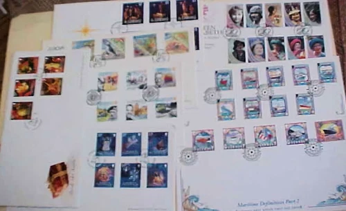 GUERNSEY  8  DIFF. FDC  1999-2007  UNADDRESSED CACHET