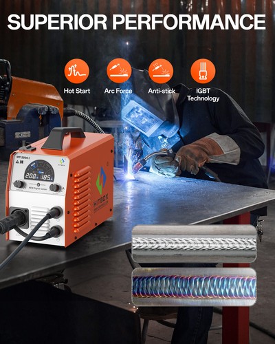 4 IN 1 Compact MIG Welder 200A Gas No Gas Mig / Stick / Lift TIG welder - Picture 4 of 16