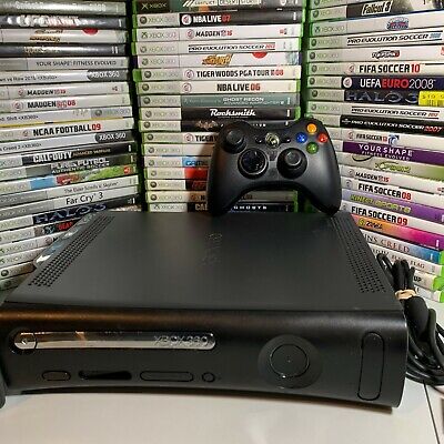 Restored Xbox 360 System Model S Black 4GB (Refurbished) 