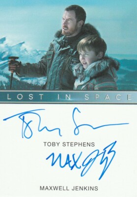 2019 Rittenhouse Lost In Space Maxwell Jenkins Toby Stephens Autograph Dual