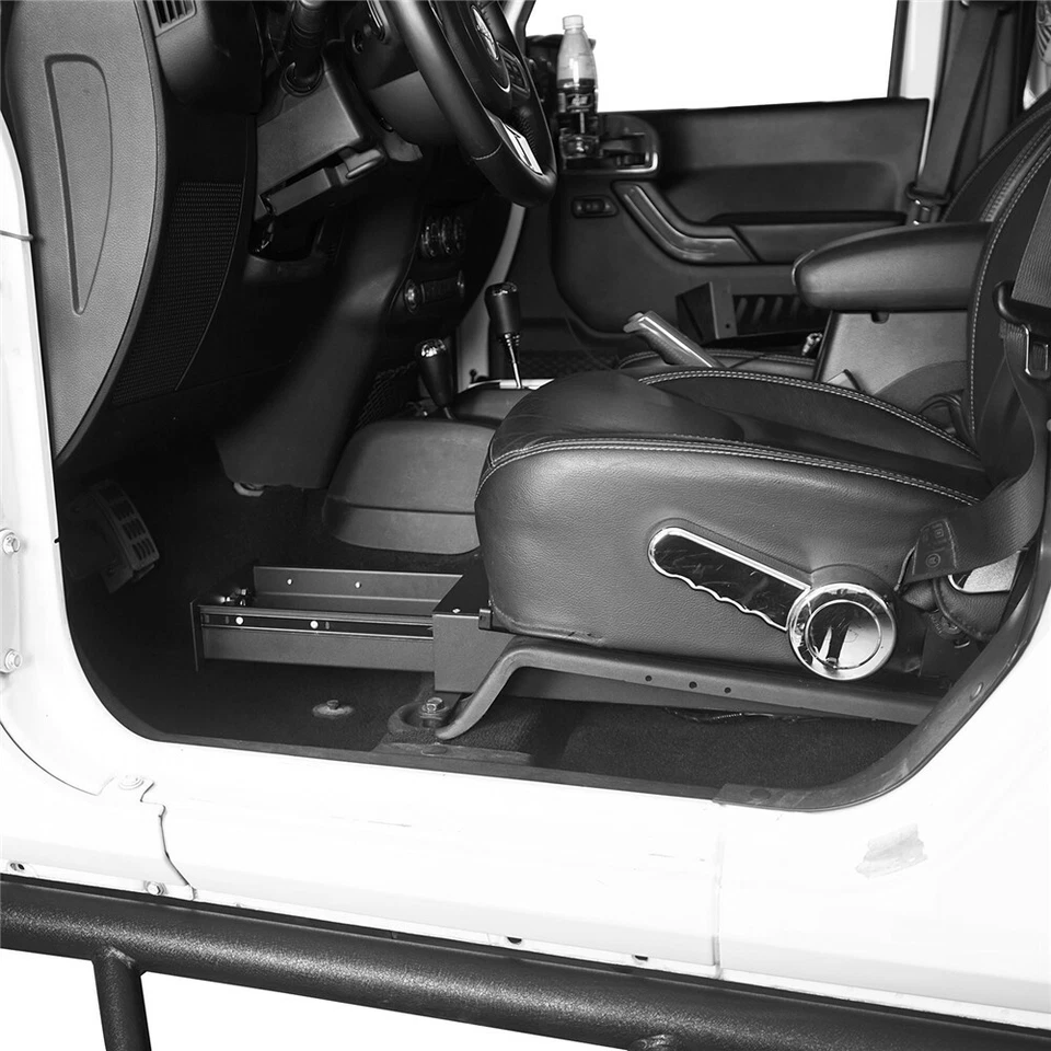 Caja de almacenamiento debajo del asiento del lado del conductor para Jeep Wrangler 07-10 JK 2 puertas y 07-18 4 puertas Foto 2 de 4