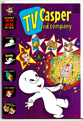 TV Casper & Co #7 (Harvey) 3/65, 25¢ cv price, 68 pgs, Audrey, Baby Huey (VF/NM)
