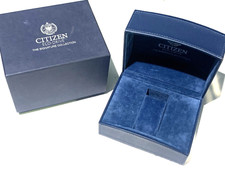 Citizen Watch Box The Signature Collection Presentation Blue Cardboard Empty