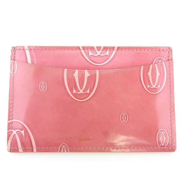 cartier card holder pink