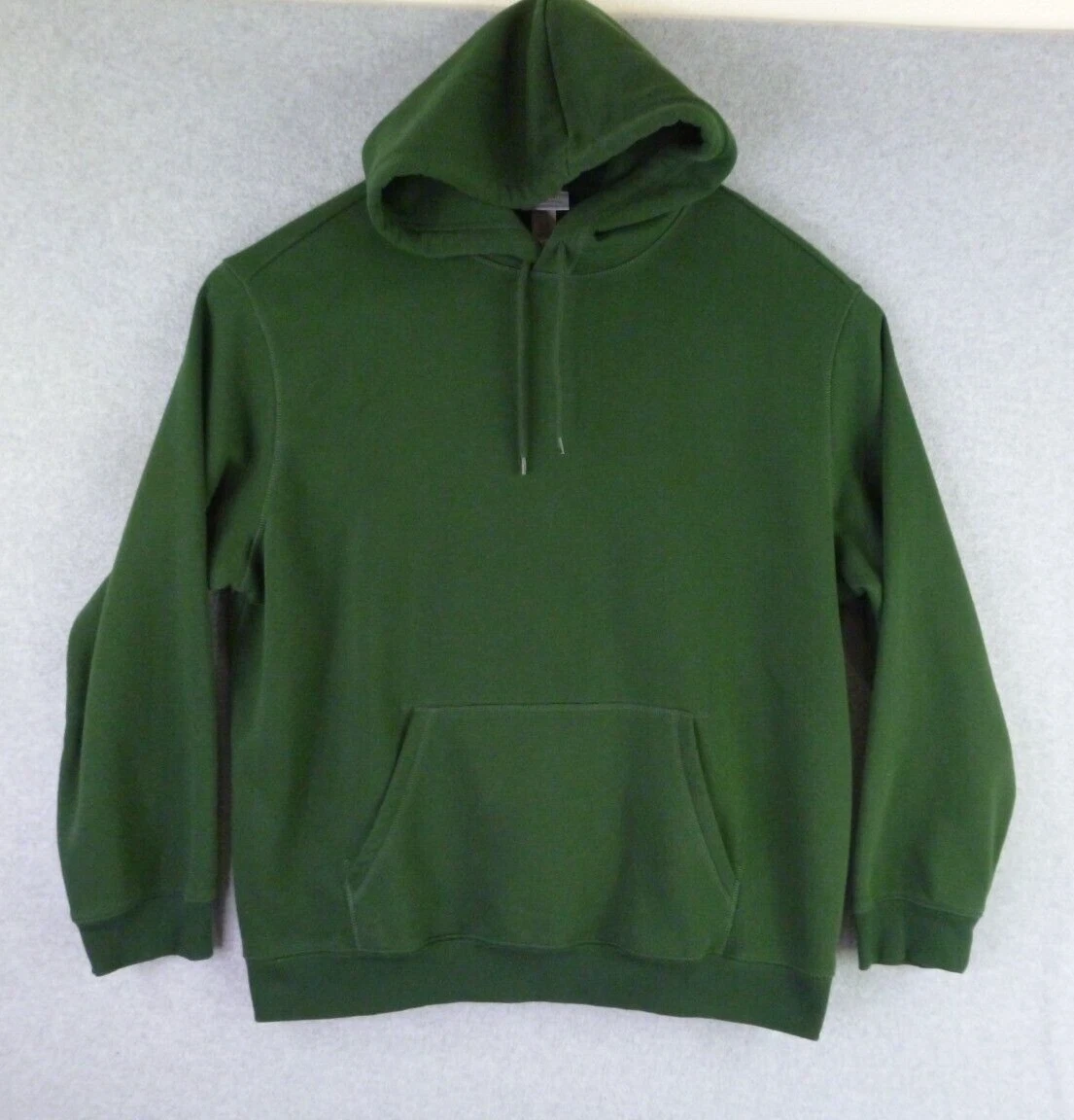 Hu0026amp;M Hoodie Adult 2XL XXL Green No.3 Essentials Casual Hood Pouch Mens  305 | eBay