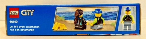 (60149) LEGO City: 4x4 con catamarán nuevo sellado retirado barco de playa vela jeep - Imagen 3 de 6
