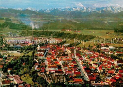 73613462 Schongau Bayern Fliegeraufnahme mit Karwendel und Wetterstein Zugspitze - Bild 1 von 2