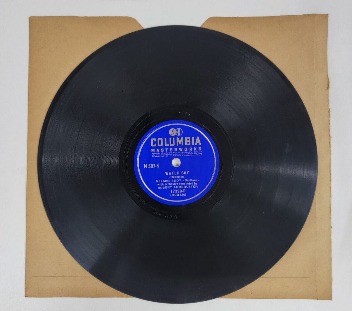 ドナルド・サルタン 「Four lemons」 Columbia Masterworks 10” 78 RPM, M507-4 Nelson Eddy 