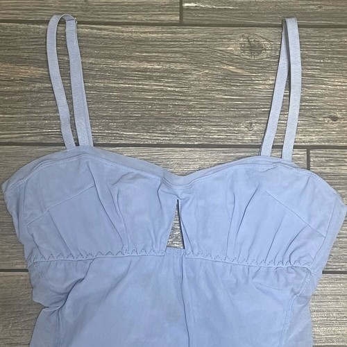 NWT $98 Free People X We Are Hah Under the Wire Bodysuit Small Periwinkle Blue - Picture 4 of 16