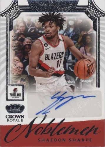 2023-24 Panini Crown Royale - Shaedon Sharpe #NM-SHP