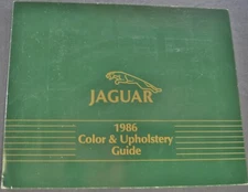 1986 Jaguar Color/Upholstery Brochure XJS XJ6 Vanden Plas Nice Original 86