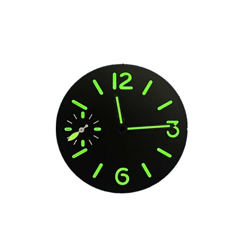 34.5mm Green Luminous Watch Dial With Watch Hands For ETA 6497 ST3600 Movement - Foto 7 di 18