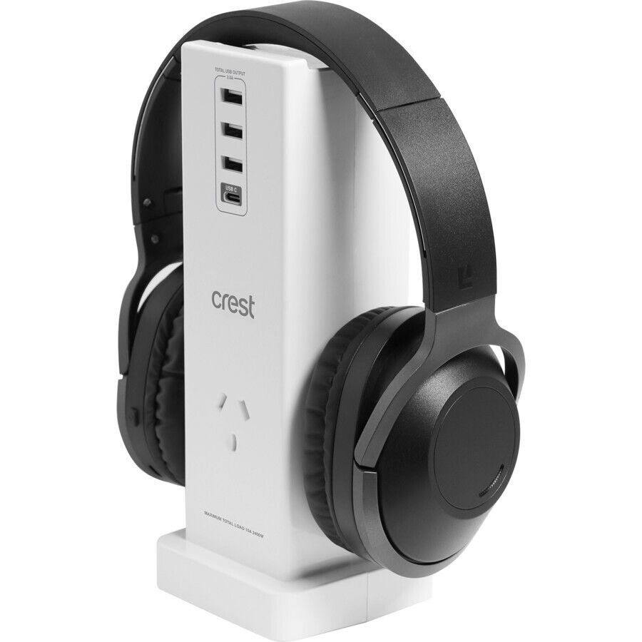 Crest USB Charging Station Headphone Stand AUSTRALIA BRAND eBay