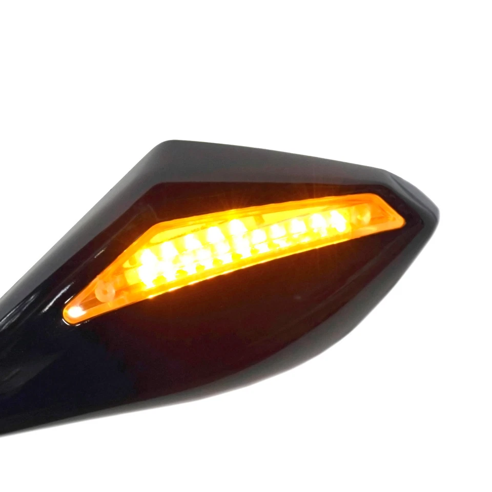 Espejos retrovisores LED intermitente intermitente para DUCATI 848 1098 1198 1098S/R 1198R Foto 2 de 4