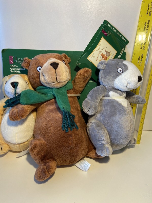 Kohls Cares - "You're All My Favorites" - Set of 3 Teddy Bear Plush - New w/Tags