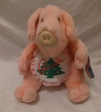 Vintage 1987 Rich's Exclusive Pink Pig Plush Priscilla Pink Pig Stuffed 12"