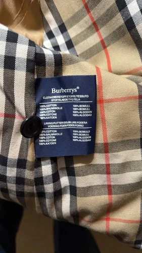 Burberry London Men's Canvas Trench Coat | Made in England | Gray | Size 52 image 5