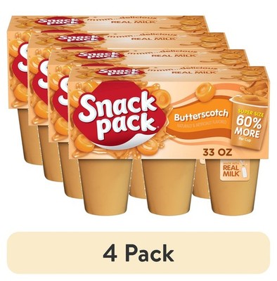 Snack Pack Butterscotch Pudding 5.5oz Pudding Cups 6 Count 4pk