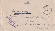 1946 SOMALILAND PROTECTORATE OAS cover Government of Somaliland/ Frank HARGEISA