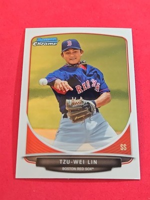 2013 Tzu-Wei Lin ROOKIE RC Bowman Chrome #BCP133