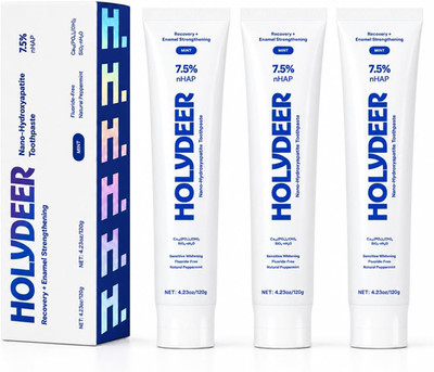Nano-Hydroxyapatite Toothpaste, Mint, 7.5% Nhap, Fluoride-Free, Sensitive Whiten