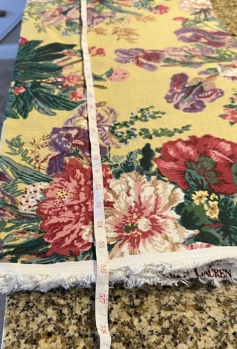 Tissu floral Ralph Lauren, 3 yards, Cottagecore, mamie chic