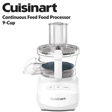 Cuisinart FP-9CF 9-Cup Continuous Feed Food Processor White Refurbished