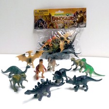 10PC Dinosaur Animals Toy Set Kids Toys Model Figures Play Set Gift Party Favors