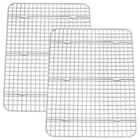 AbküHlgitter 2Er Set, Edelstahl Kuchengitter AusküHlgitter Groß, 39X28,7X2Cm,...