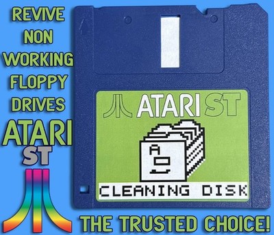 3,5'' Diskettenlaufwerksreiniger - ATARI ST - INTERNER-EXTERNER LAUFWERKSSCHUTZ -