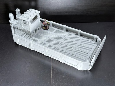 Cargo Barge Gelände 28mm 32mm Sumpf Boot Wargames Landschaft Docks Schiff Container