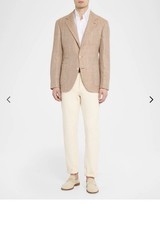 Brooks Brothers 1818 Linen Fitzgerald Madras Plaid Patch Pocket Blazer 46 L