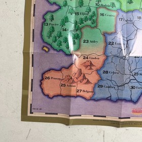 NO GAME- Gemfire Nintendo NES Foldable Promo Poster Map Insert ONLY MONSTERS