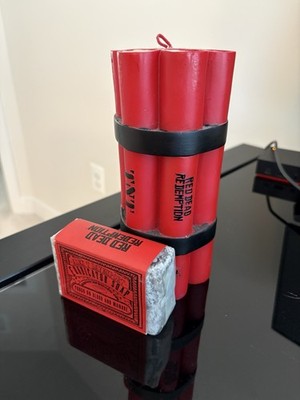 Red Dead Redemption Rockstar Games TNT Dynamite Candle W/ Soap Promo Collectible