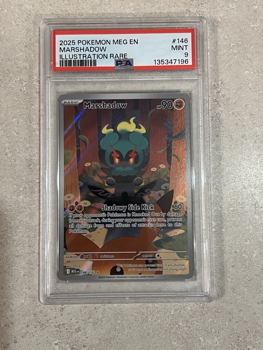 PSA 9 - Marshadow 146/132 Me01: Mega Evolution Holo | eBay