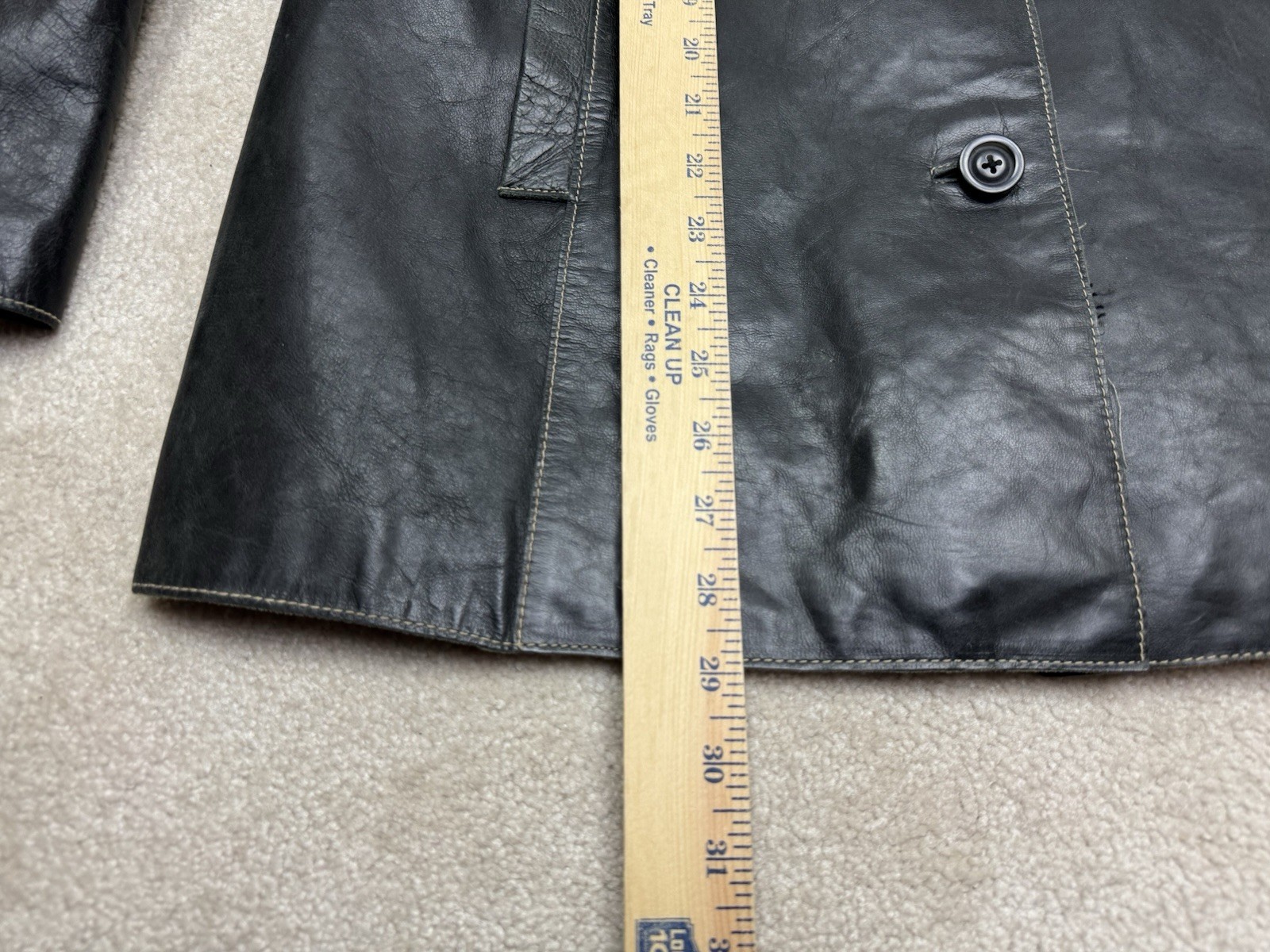 Mossimo Jacket Womens 16W Black Button Front Coll… - image 12