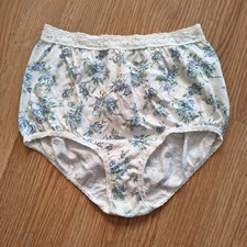 Vintage Maidenform WISE BUY 100 Cotton Brief Panty Floral Print Size 6 - NWOT