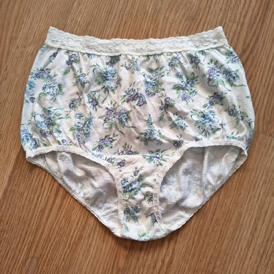 Vintage Maidenform WISE BUY 100% Cotton Brief Panty Floral Print Size 6 - NWOT