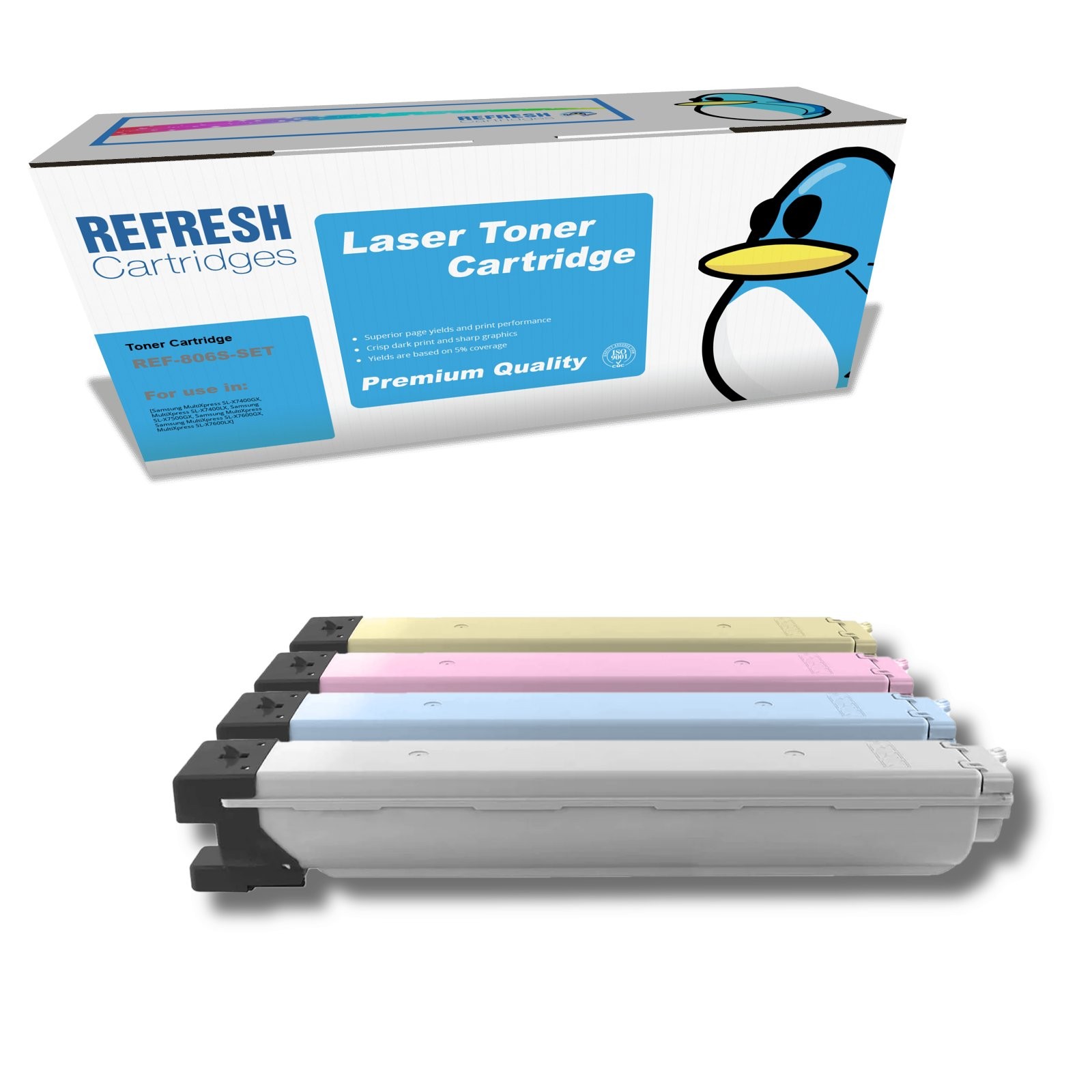 Refresh Cartridges Value Pack 806S Toner Compatible With Samsung Printers