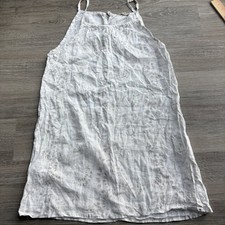 Lungo L'Arno Women's 100 Linen Floral Midi Dress Size L Made In Italy